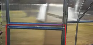 Dvere do zadného čela pre skleník LANITPLAST Gladus