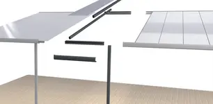 Predĺženie k hliníkovej pergole Terrassendach Original 1.02 x 3.06 m