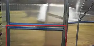 Dvere do zadného čela pre skleník LANITPLAST Tiberus