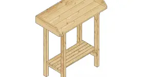 Pracovný stôl do skleníka LANITPLAST Holz