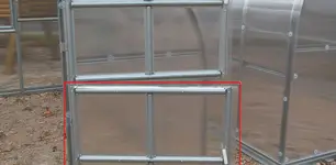 Dvere do zadného čela pre skleník LANITPLAST Lucius