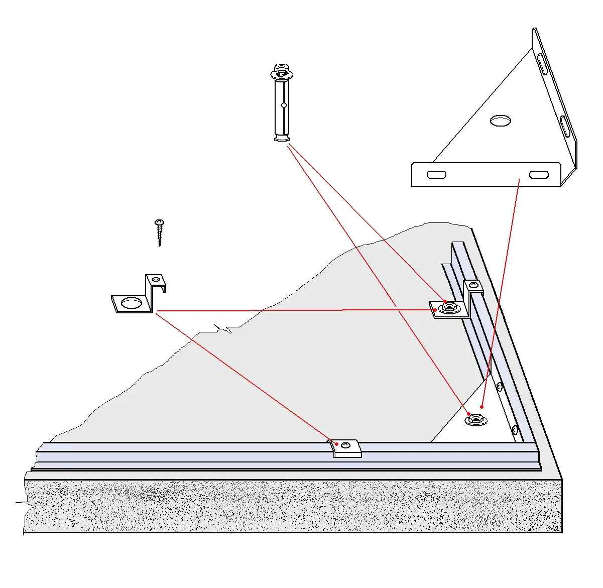 Kotviaca sada do betónu