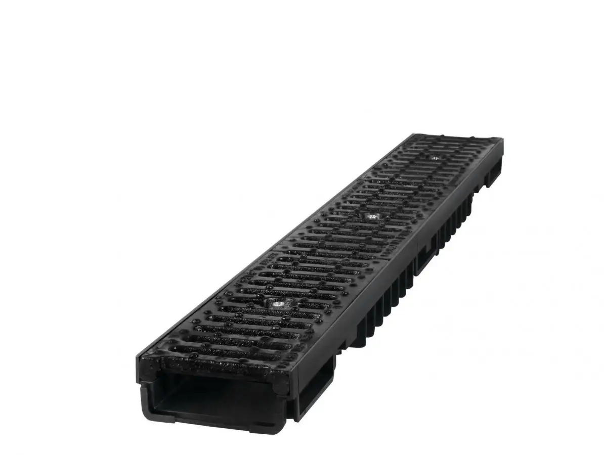 Odvodňovací žľab s liatinovou mrežou (C250) 1000 mm