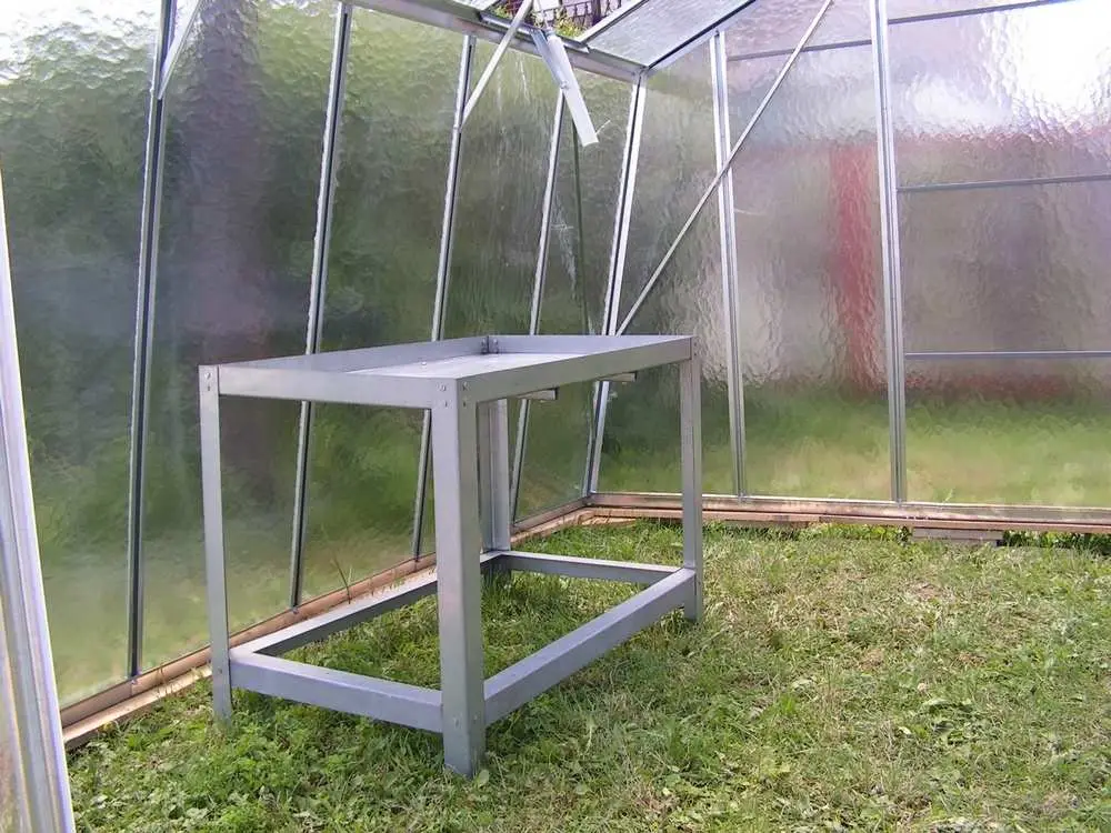 Pracovný stôl pre záhradné skleníky NORDPOLEN