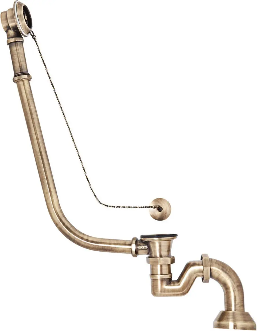 Odtokový komplet s prepadom pre vaňu KLASIC bronz  