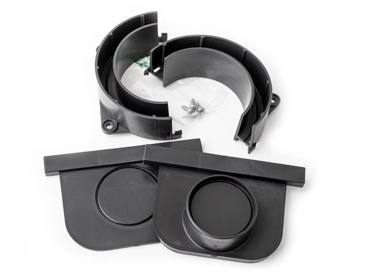 Vertikálny odtok a koncovky žlabu (set) DN 70-125  