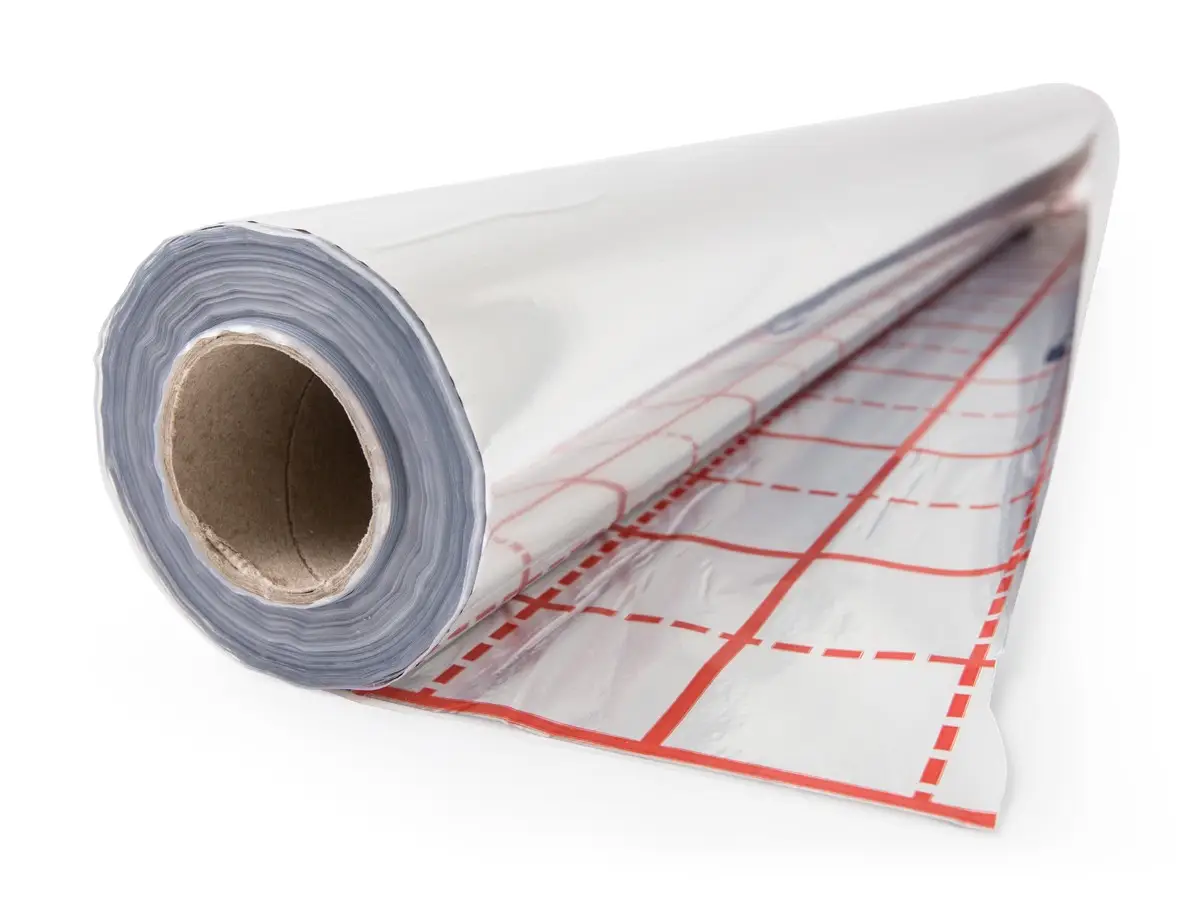 Reflexná hliníková fólia pod podlahové kúrenie