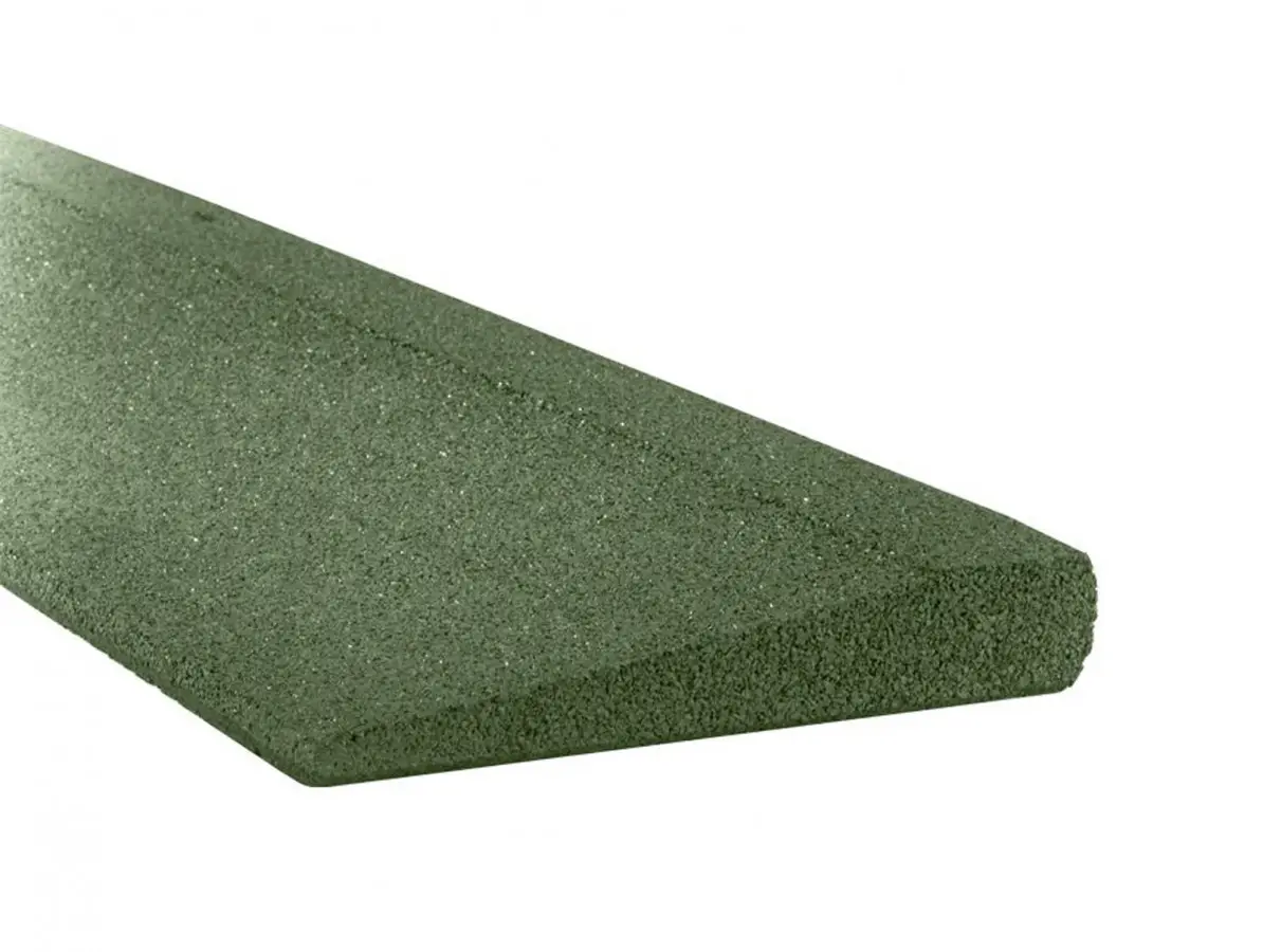 Gumený obrubník nájazdový zelená  