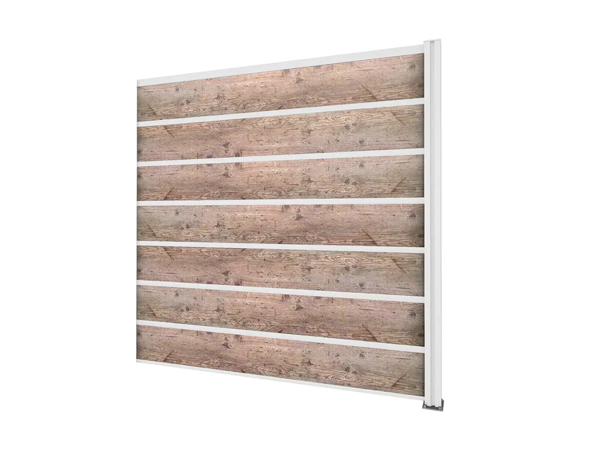 Predĺženie plotových dielcov Guttafence Premium Laminát biela / svetlo-hnedá  