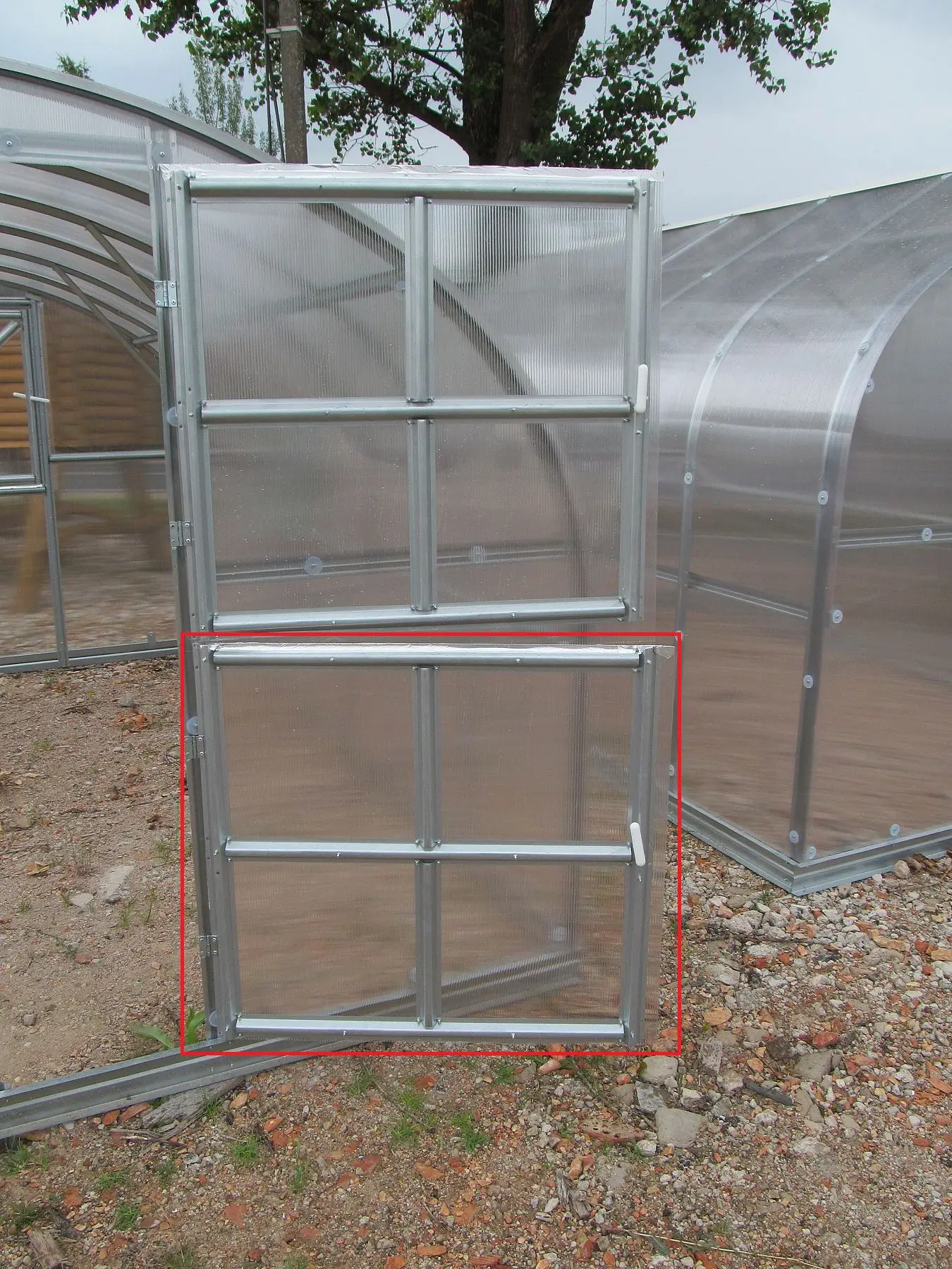 Dvere do zadného čela pre skleník LANITPLAST Lucius