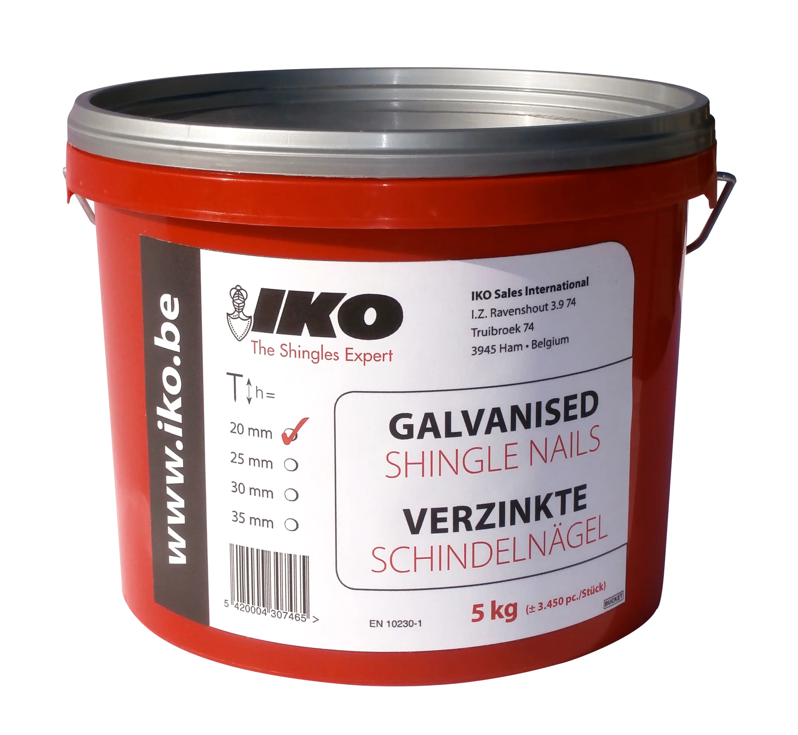 Klince IKO vrúbkované 35 mm