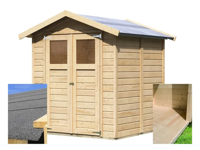 Drevený domček Karibu Dahme SET