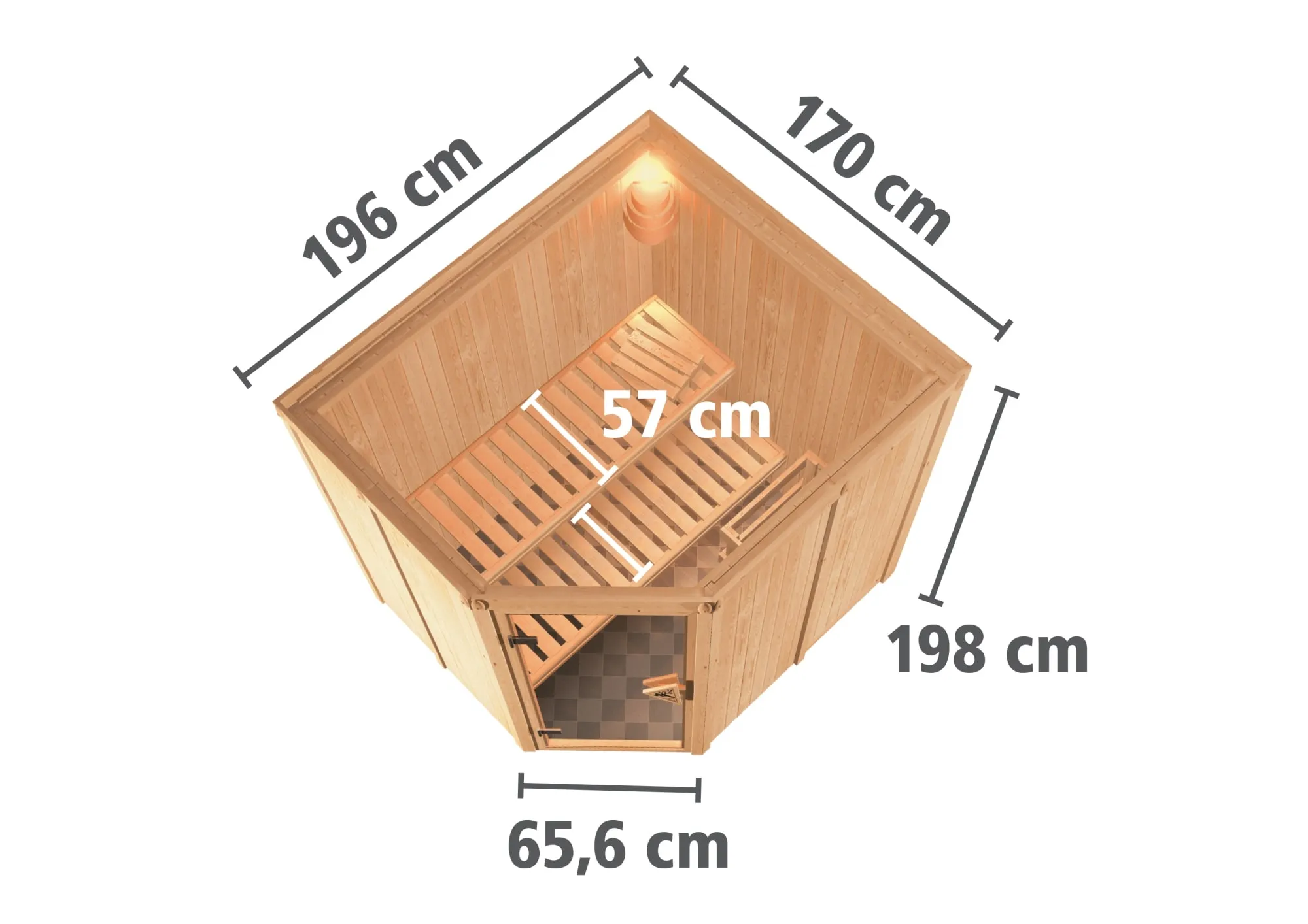 Fínska sauna Karibu Siirin