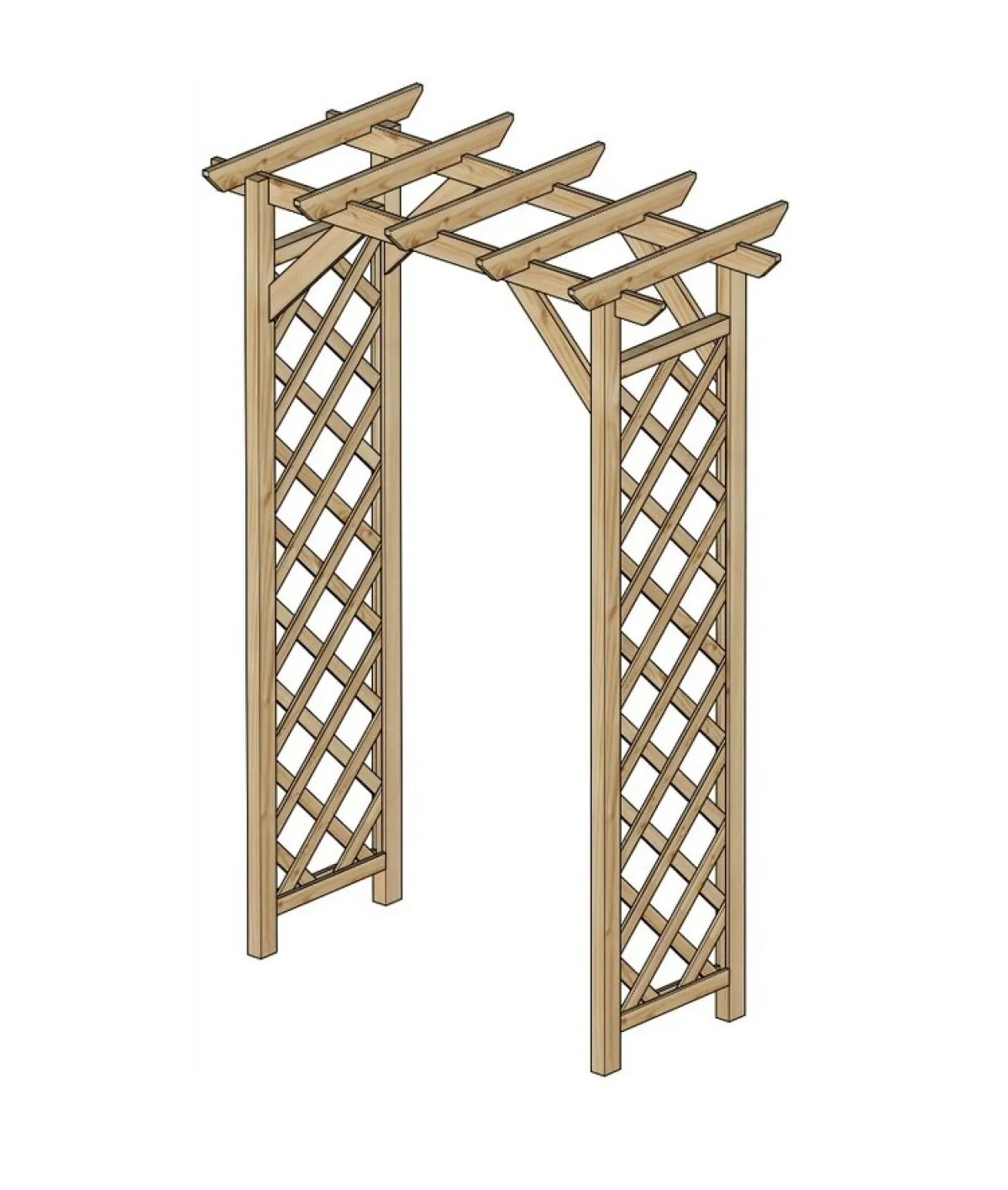 Pergola na ruže LANITPLAST