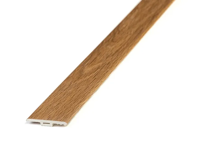 Podlahový prechodový profil T-LINE SPC RIGID Golden
