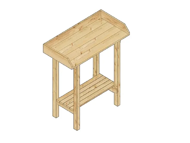 Pracovný stôl do skleníka LANITPLAST Holz