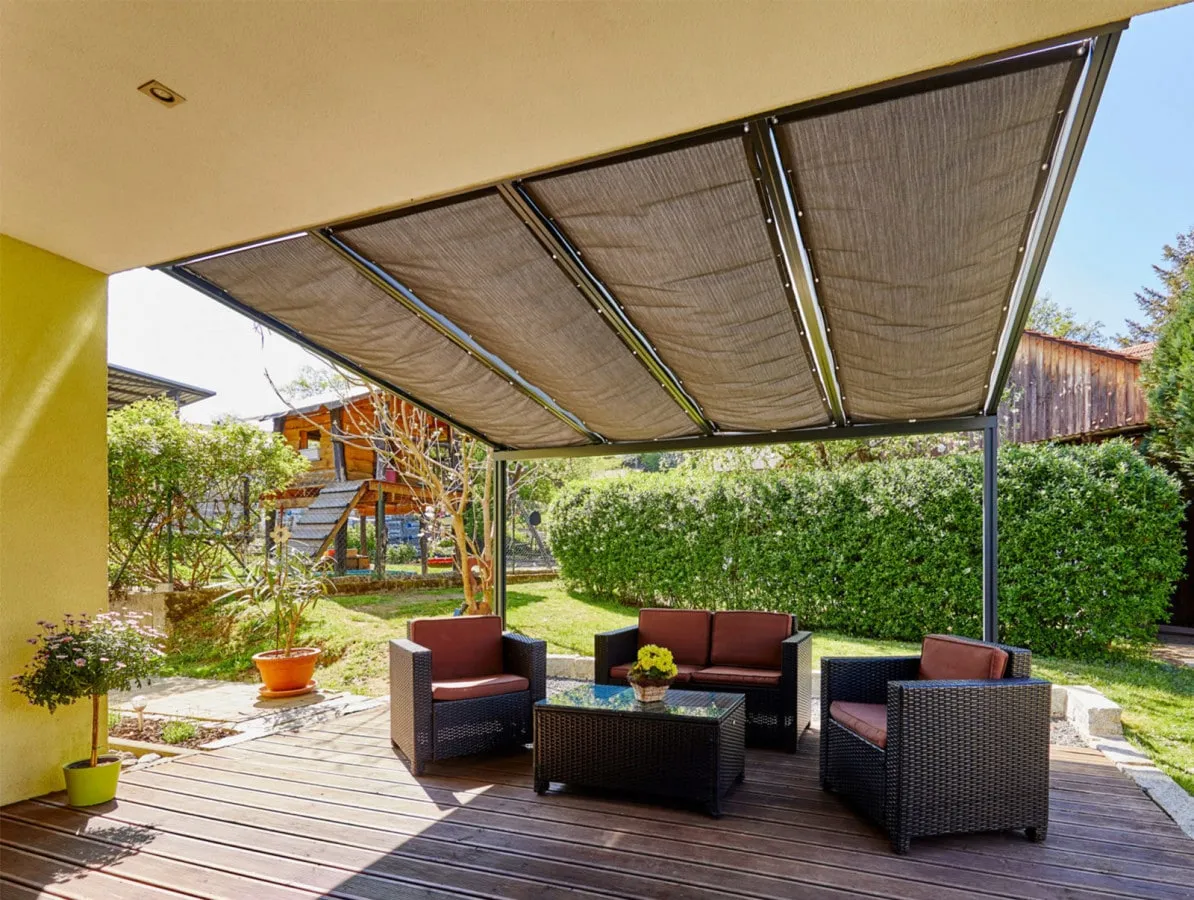 Tienenie pre pergoly Terrassendach Premium