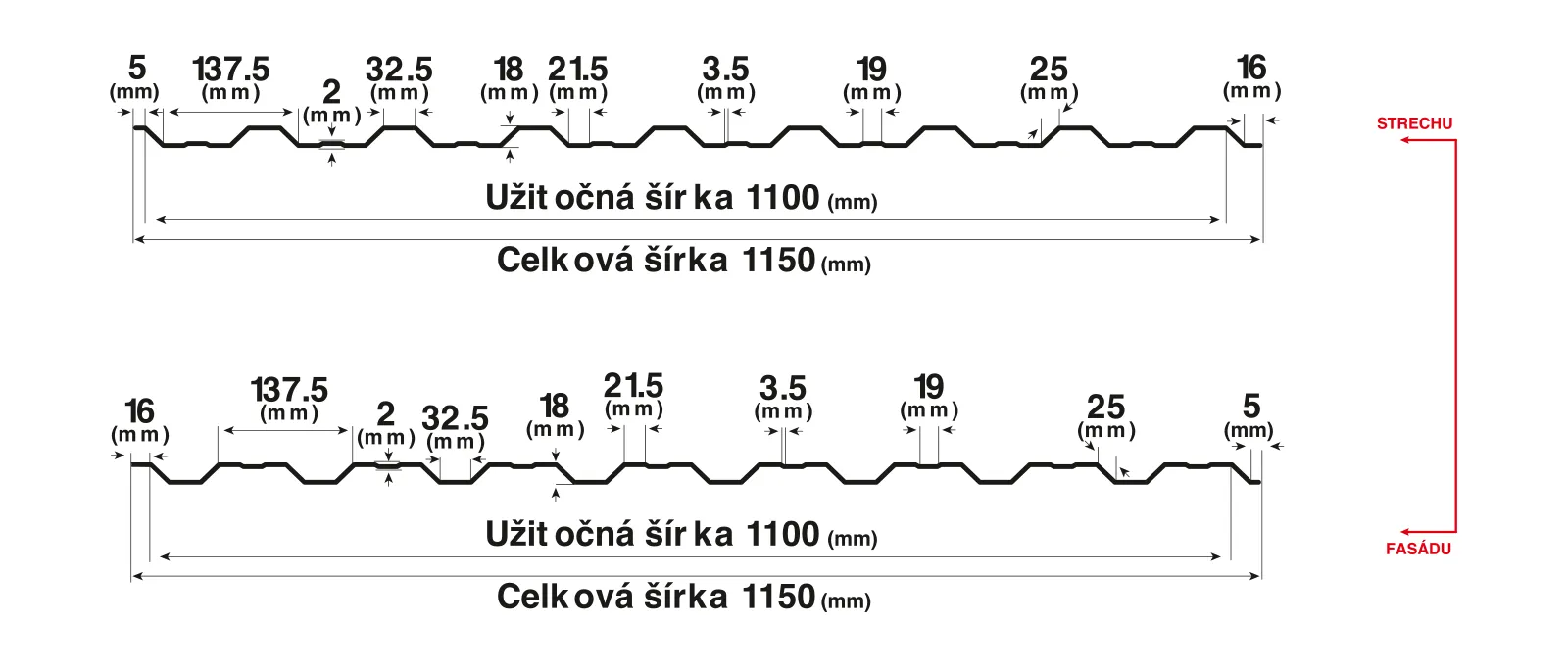 Trapézový plech Bilka T18