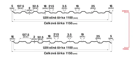 Trapézový plech Bilka T18